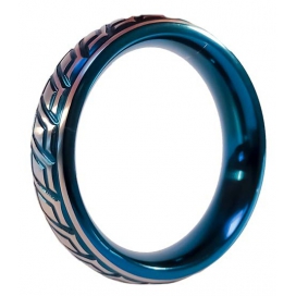 Cockring in metallo Blue Wave