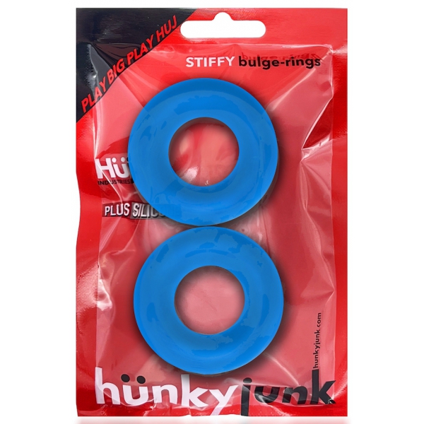 Set van 2 Stiffy Bulge Blauwe Cockrings