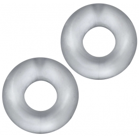 Set of 2 Stiffy Bulge Clear Cockrings