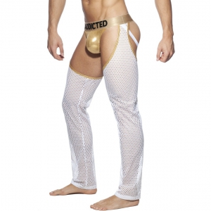 Addicted JOCK PANTS Gold-White