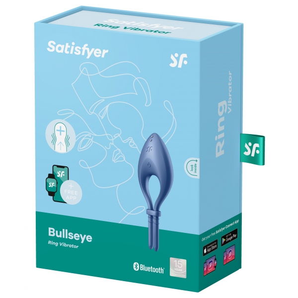 Bullseye Satisfyer Aangesloten Vibrerende Cockring Blauw