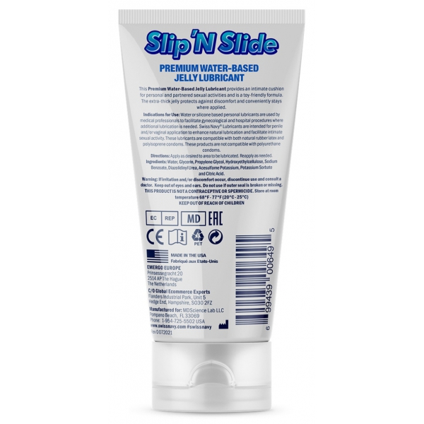Slip'N Slide Premium Jelly Lubricant - 148ml/5oz