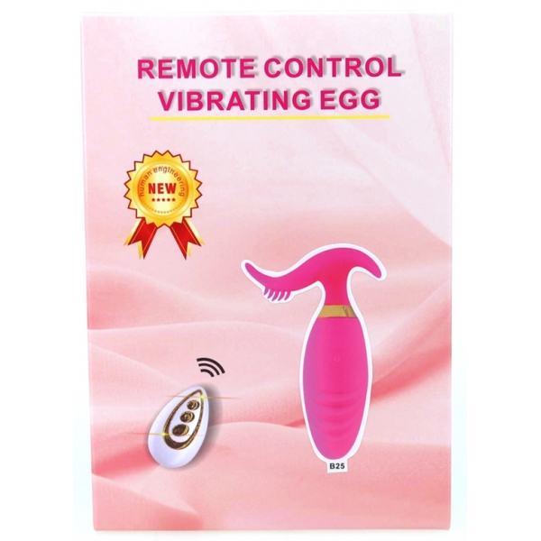 Ovo Vibratório de Sexo Ondulado 8,5 x 3cm Pink