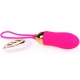 Huevo vibrador de rayas 8,5 x 3cm Fucsia