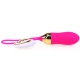 Huevo vibrador de rayas 8,5 x 3cm Fucsia