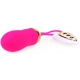 Huevo vibrador de rayas 8,5 x 3cm Fucsia