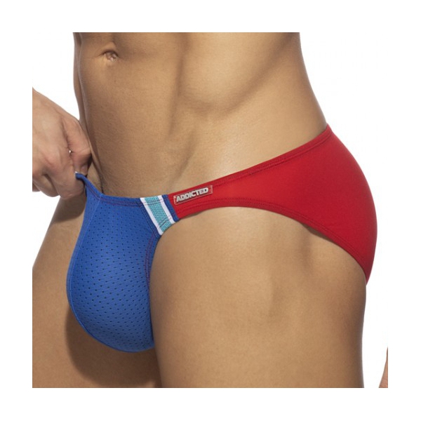 Bikini MINI MESH Red-Blue