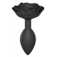 Plug anale gioiello Open Roses L 9 x 3,8 cm Nero