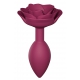 Jóia ficha anal Rosas Abertas M 8 x 3,3cm Rosa