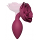 Jóia ficha anal Rosas Abertas M 8 x 3,3cm Rosa