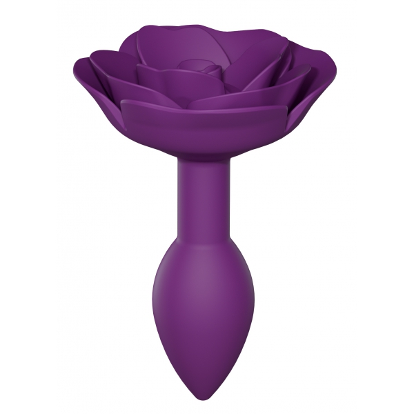 Bijou Open Roses Anal Plug S 8 x 2,9cm Púrpura