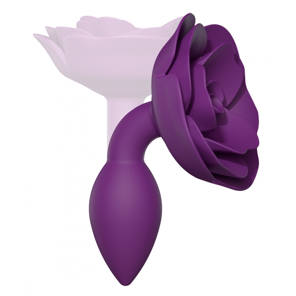 Bijou Open Roses Plug anale S 8 x 2,9 cm viola