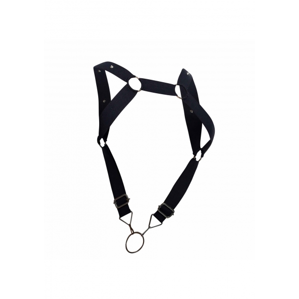 Elastic Harness and Cockring DNGEON UP Black