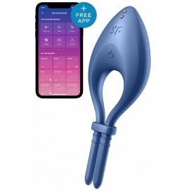 Satisfyer Anneau pénien connecté Vibrant BULLSEYE Satisfyer Bleu