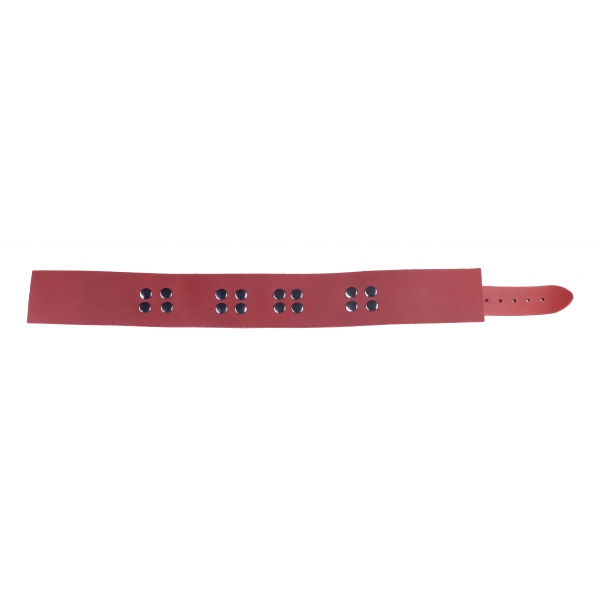 Lederhalsband Ultra Rot