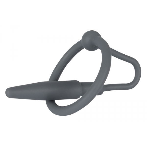 Plug del pene in silicone con anello 5.5cm - Diametro 8mm