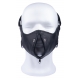 Lederen masker met rits