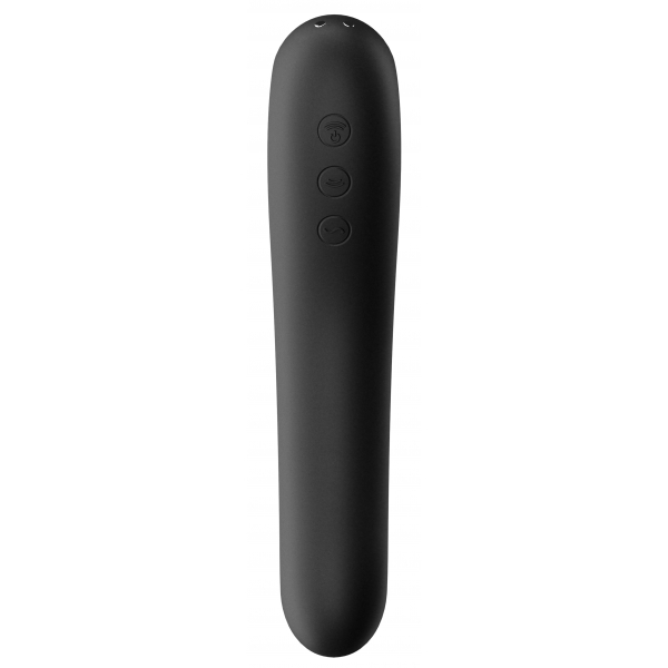 Dual Kiss Satisfyer Clitoris Stimulator Zwart