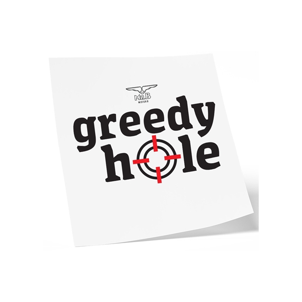 Tatuaggio effimero GREEDY HOLE 10 x 10cm