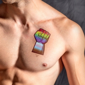 Mister B Temporary Tattoo Gay Force