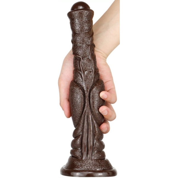 Dildo Monster Dog Long 26 x 6cm Dark Brown