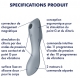 Stimolatore clitorideo Curvy Trinity 3 Satisfyer Grigio