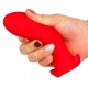 Plug silicone Saurus Egg L 14 x 6.3cm Rouge