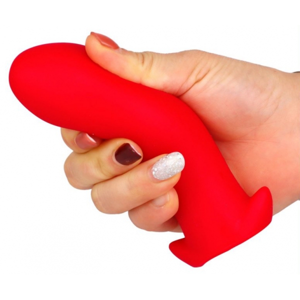 Plug silicone Saurus Egg XXL 18.5 x 8.3cm Rouge