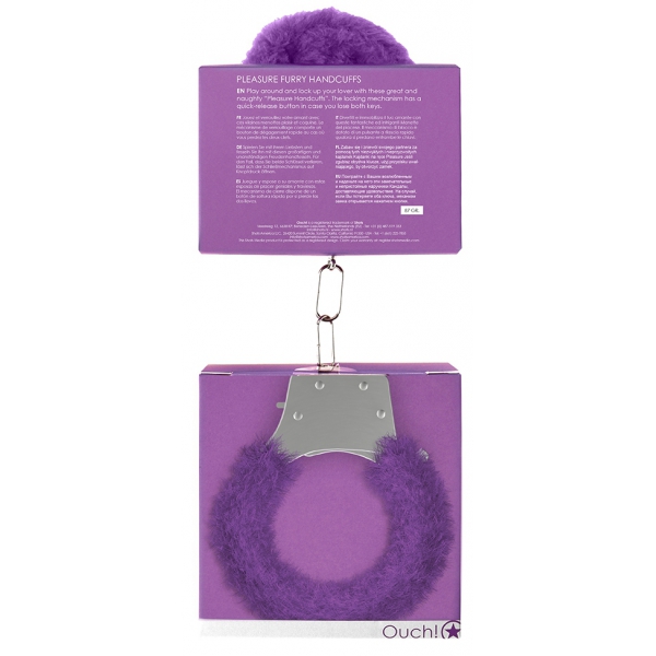 Handschellen Pleasure Furry Violet