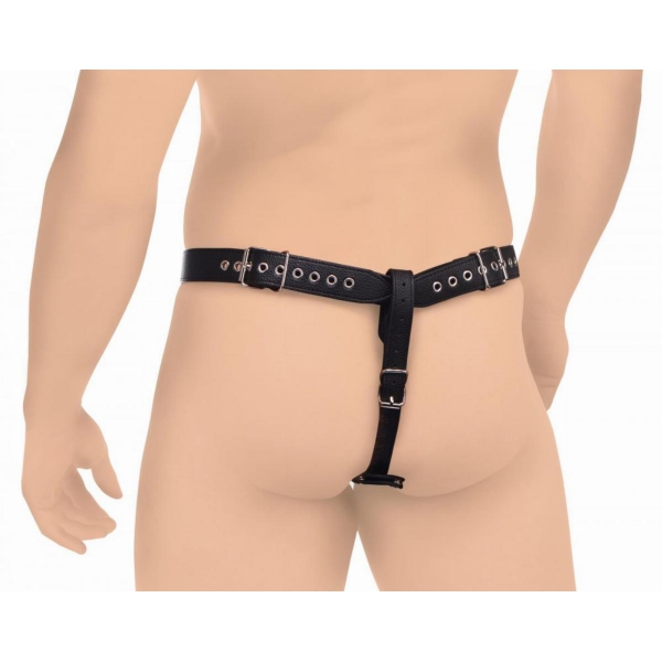 Chastity belt with plug Strict Male 8.5 x 3.3cm