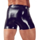 Long latex boxer shorts with penis and anal sheaths