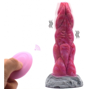 PINKALIEN Consolador vibrador monstruo Viby Carty 18 x 5,5cm