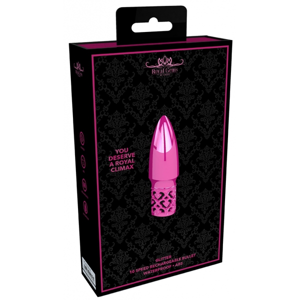 Mini Clitoris Stimulator Glitter 7cm Pink