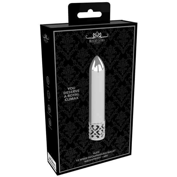 Mini Vibro Glitz 8,7 cm Argento