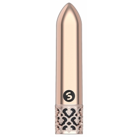 Royal Gems Mini Vibro Glitz 8,7cm Roze goud