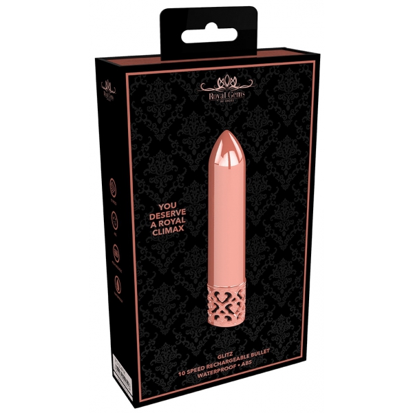 Mini Vibro Glitz 8,7 cm Oro rosa