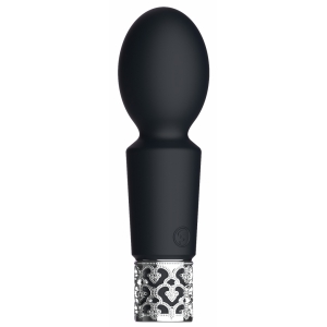 Royal Gems Brilliant - Rechargeable Silicone Bullet - Black