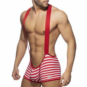 Addicted VELVET SAILOR Red Singlet