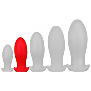 EggPlay Plug en silicone SAURUS EGG M 12 x 5.3cm Rouge