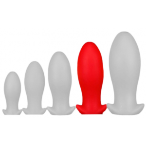 EggPlay Plug en silicone SAURUS EGG XL 16.5 x 7.3cm Rouge