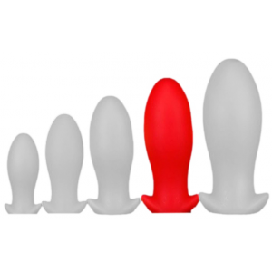 EggPlay Plug silicone Saurus Egg XL 16.5 x 7.3cm Rouge
