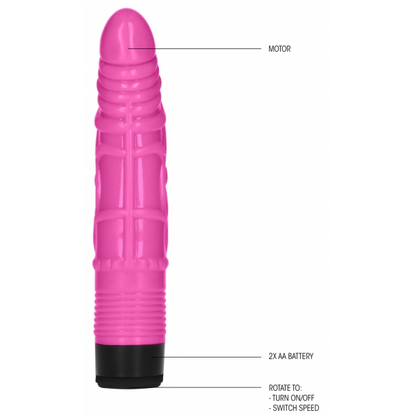 Dildo Vibe Ligeiro dildo vibratório 16 x 3,8cm Pink