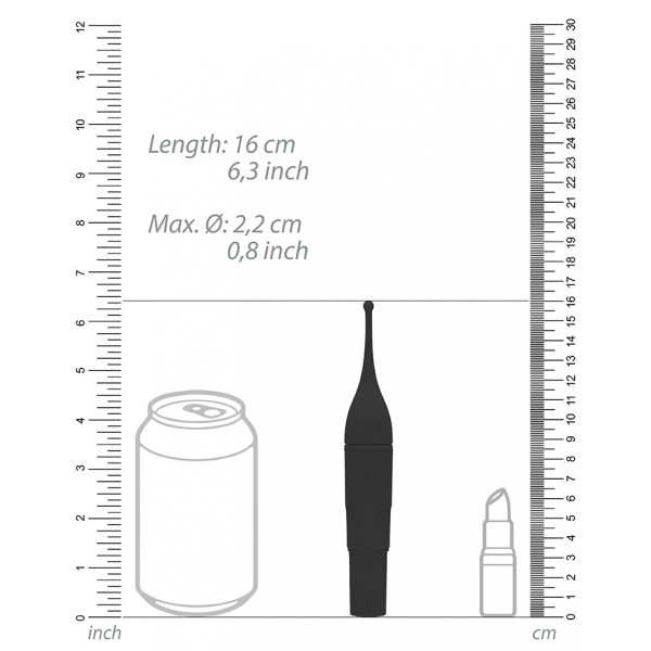 Stimulateur Clitoral Tickler Noir