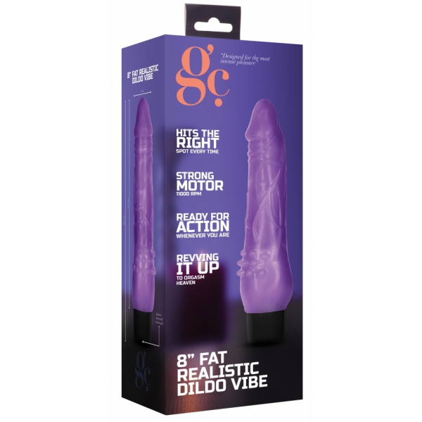 Dildo vibrante Vibe Fat 17 x 5cm Viola