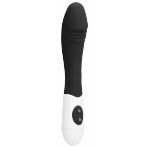 GC Ribbed Vibrator 12 x 3.7cm Black