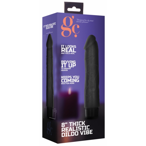 Dildo Vibe Dildo vibrante spesso 17 x 4,2 cm Nero