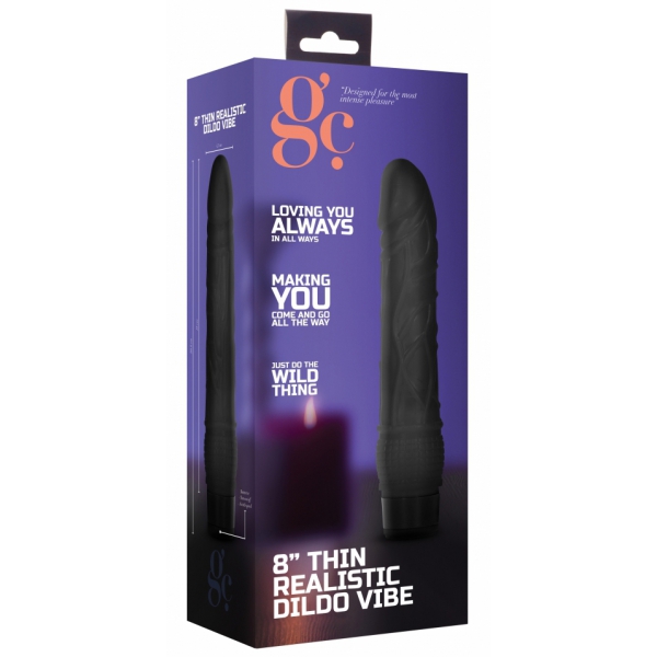 Dildo vibratório Vibe Dildo fino 18 x 4,2cm Preto