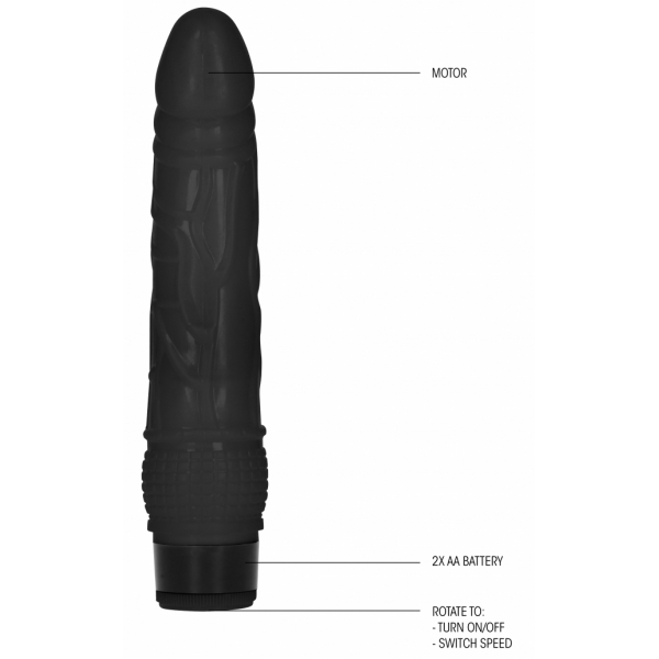 Consolador Vibrador Consolador Delgado 18 x 4.2cm Negro