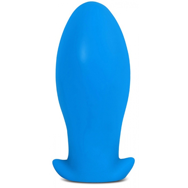 Plug en silicone SAURUS EGG XXL 18.5 x 8.3cm Bleu