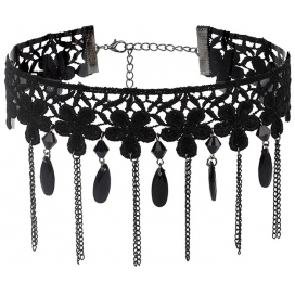 Joy Jewels Collana in pizzo nero